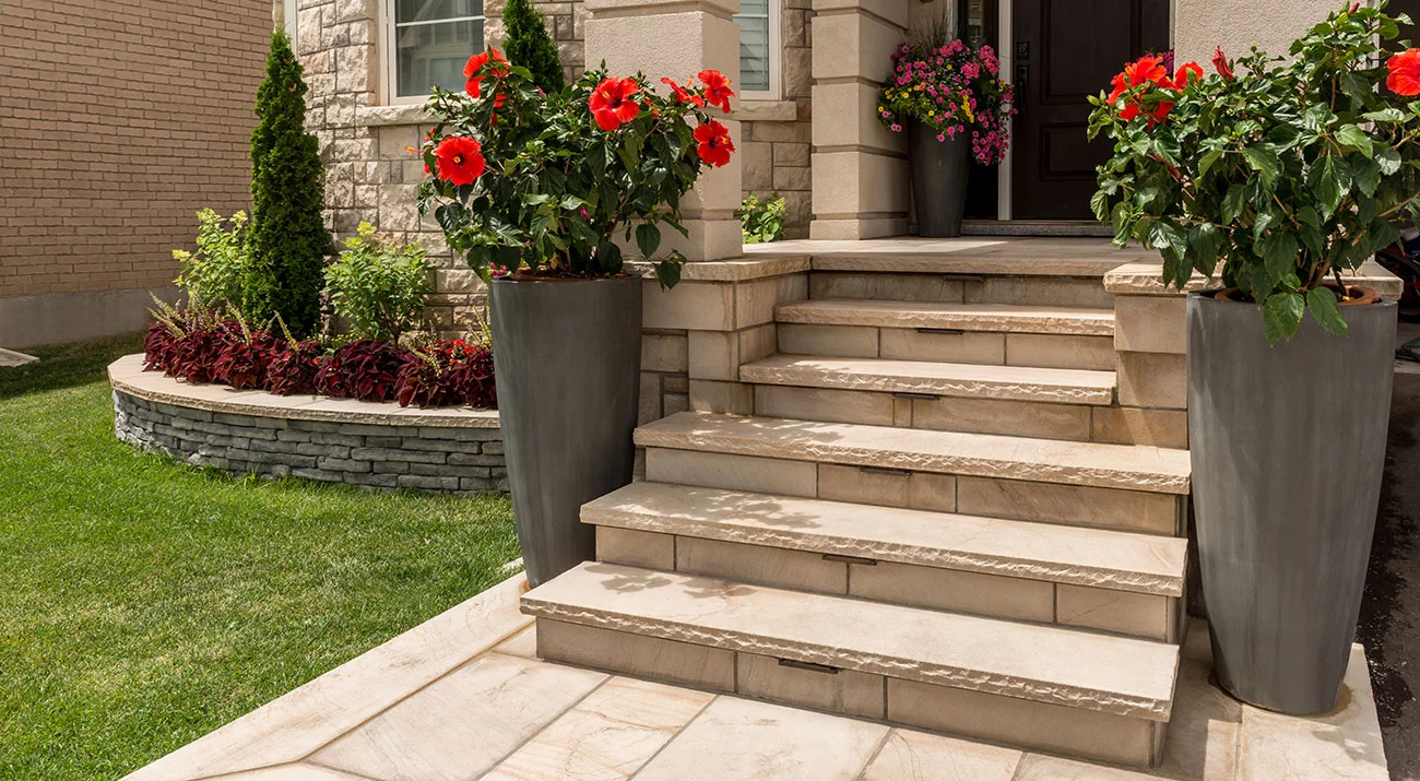 Natural Stone Steps Entrances Indian Coast 6054