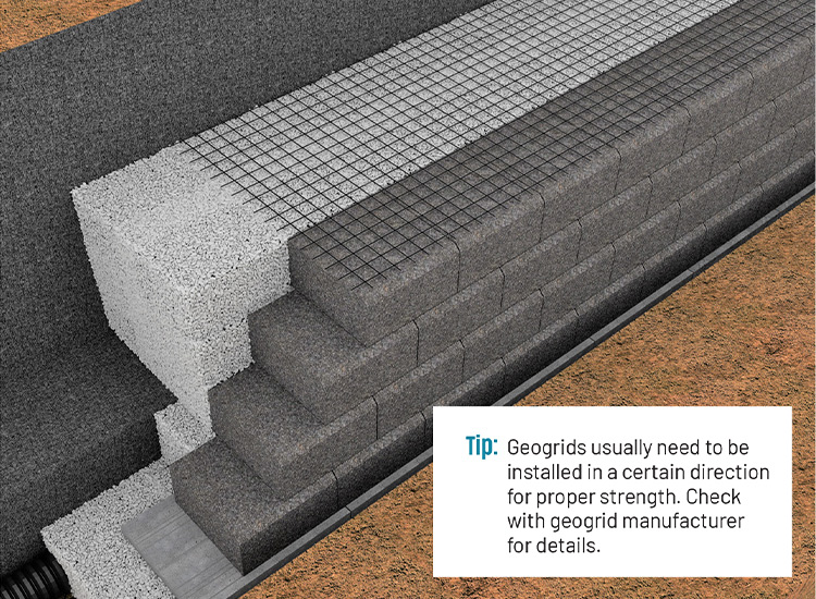 Installing Geogrid